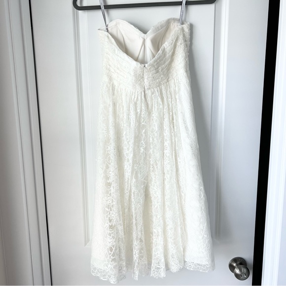 Jenny Yoo Collection BHLDN Size 0 Convertible Floral Lace Tilly Dress Strapless - Picture 5 of 9